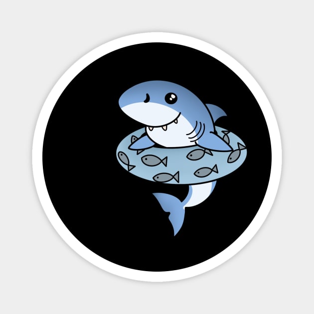 Kawaii Shark, Love Sharks Magnet by logiamerch